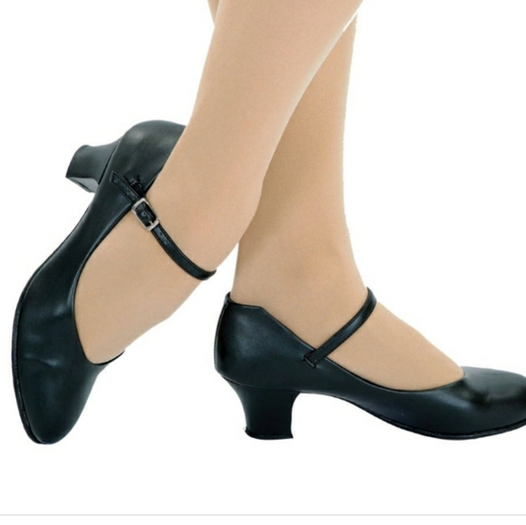 Deadstock!! Capezio Taps black or tan - Picture 2 of 11